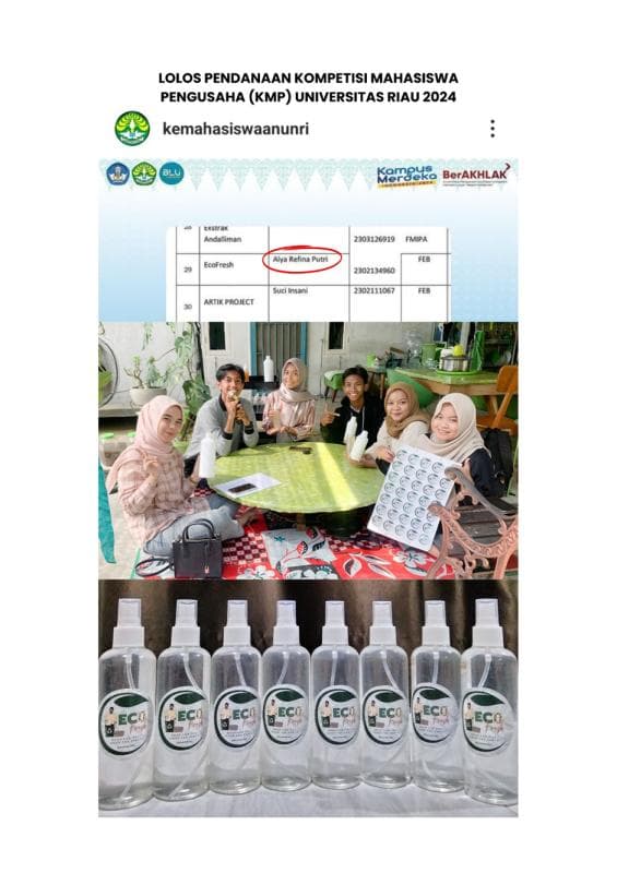 KMP 2024 - Funded Entrepreneurial Project (EcoFresh Team)
